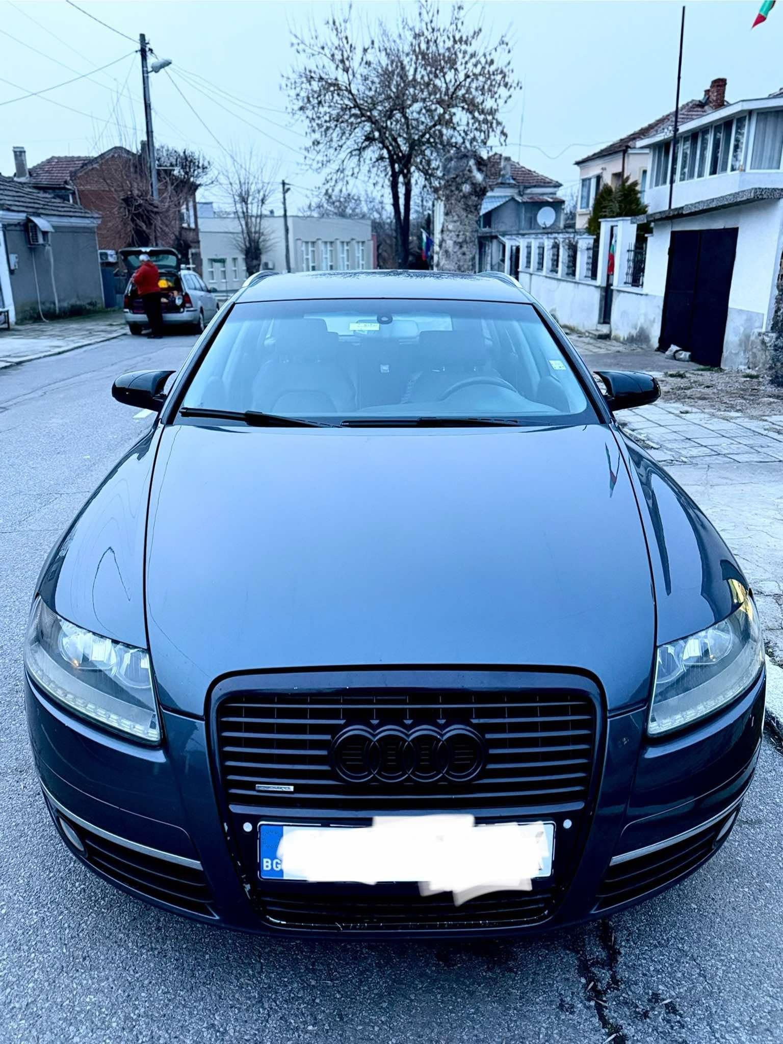 Капаци за огледала БАТМАН дизайн за AUDI A6 C6 2004-2011 - черен пиано лак