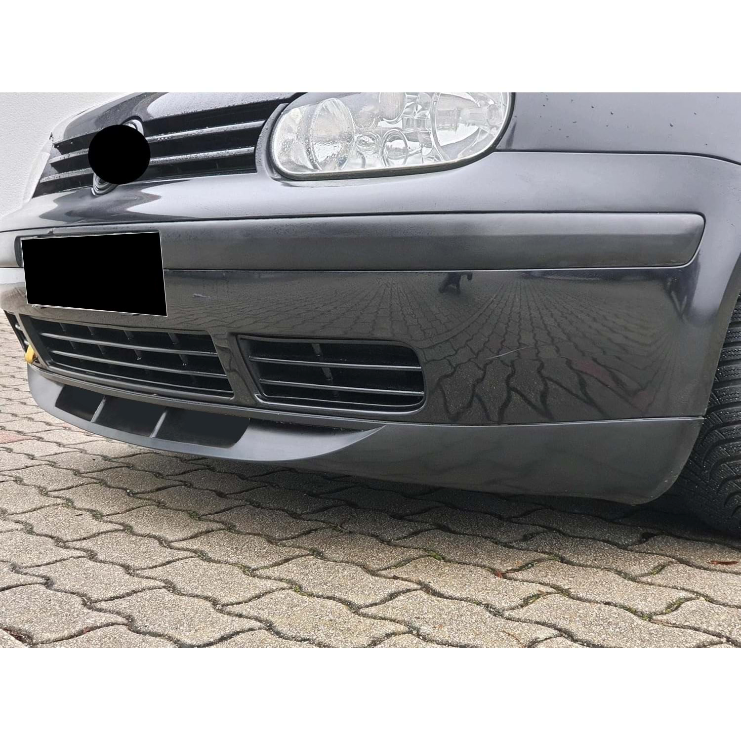 Преден спойлер стил Vortex за Volkswagen Golf 4 черен пиано лак
