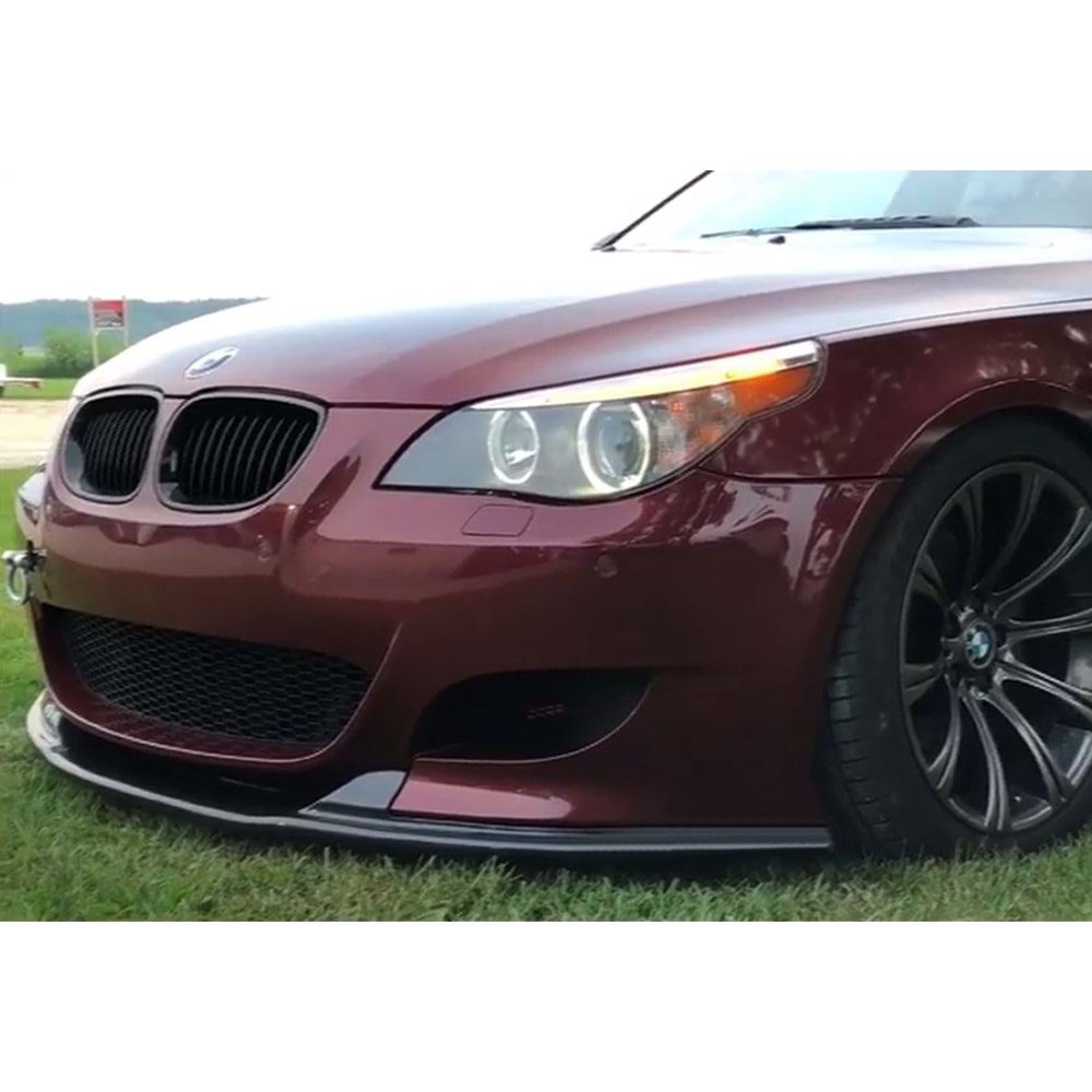 Преден HAMANN спойлер за BMW E60 2003-2010 за M-техник броня без перки черен пиано лак