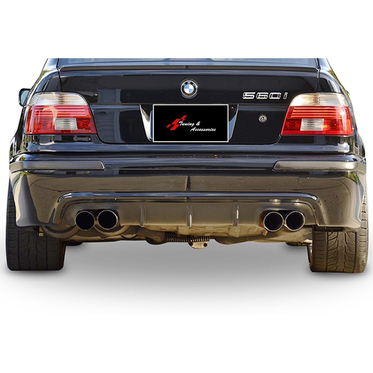 Двоен оребрен дифузьор за BMW E39