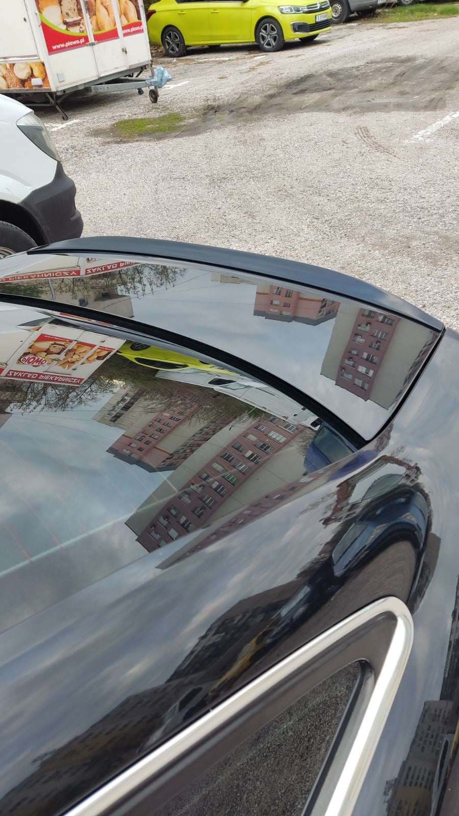 Спойлер за заден капак за AUDI A6 C6 черен пиано лак / 2004-2011
