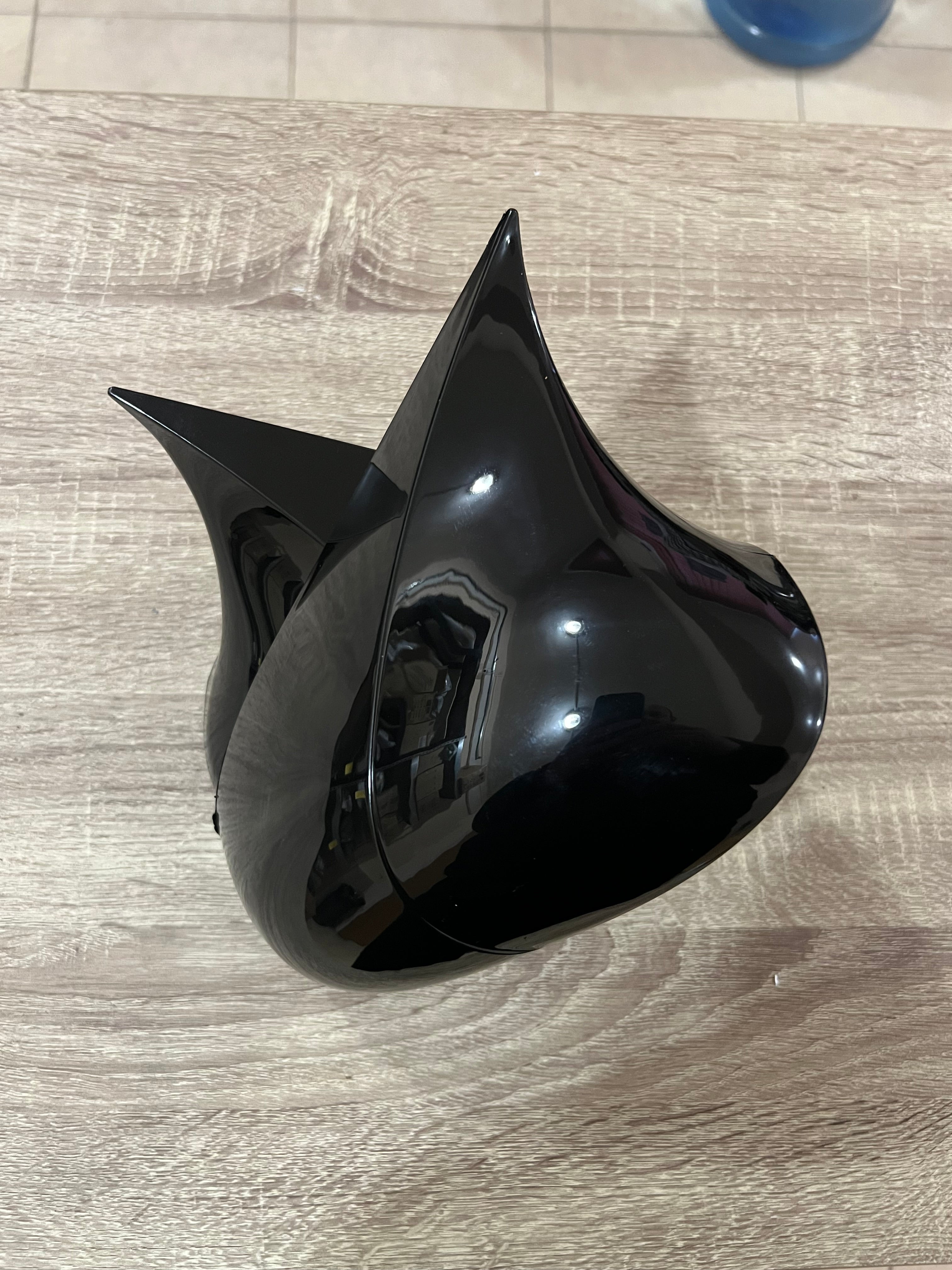 Капаци за огледала БАТМАН дизайн за SEAT LEON 2005-2008 - черен пиано лак