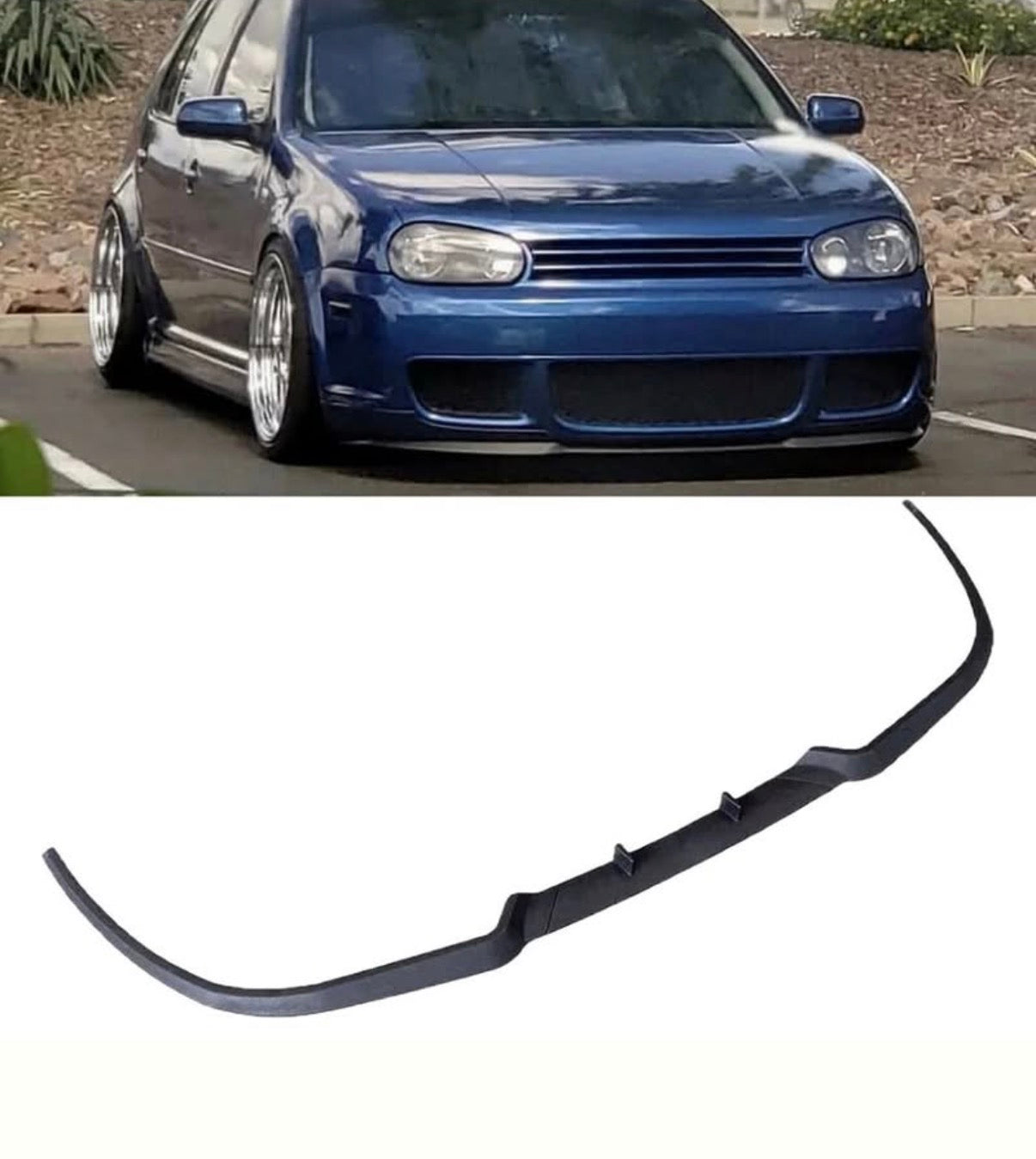Преден лип спойлер / нож / добавка за Golf 4 за R32 броня