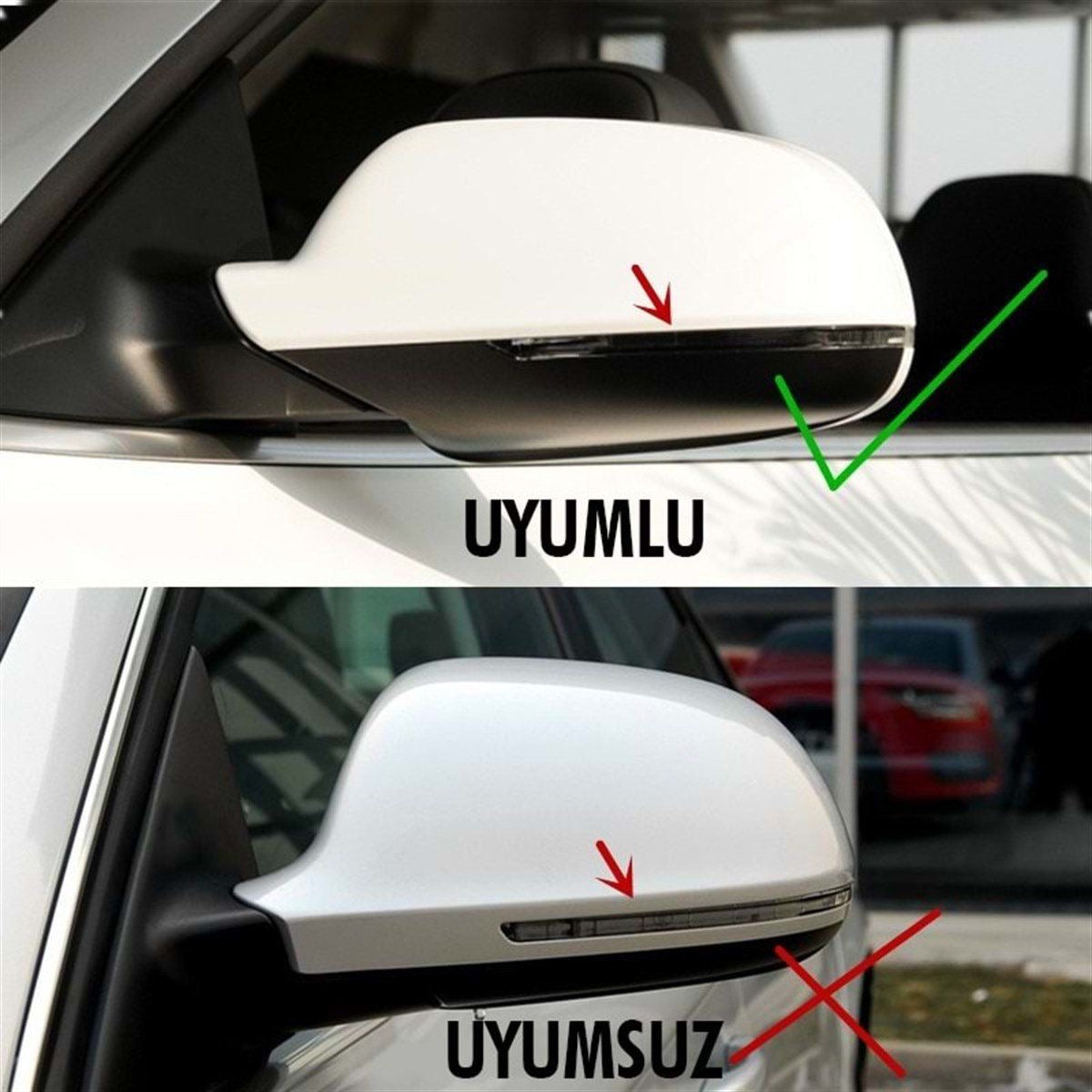 КАПАЦИ ЗА ОГЛЕДАЛА ЗА AUDI A4 B8 2008-2014 С МИГАЧ ПОД КАПАКА