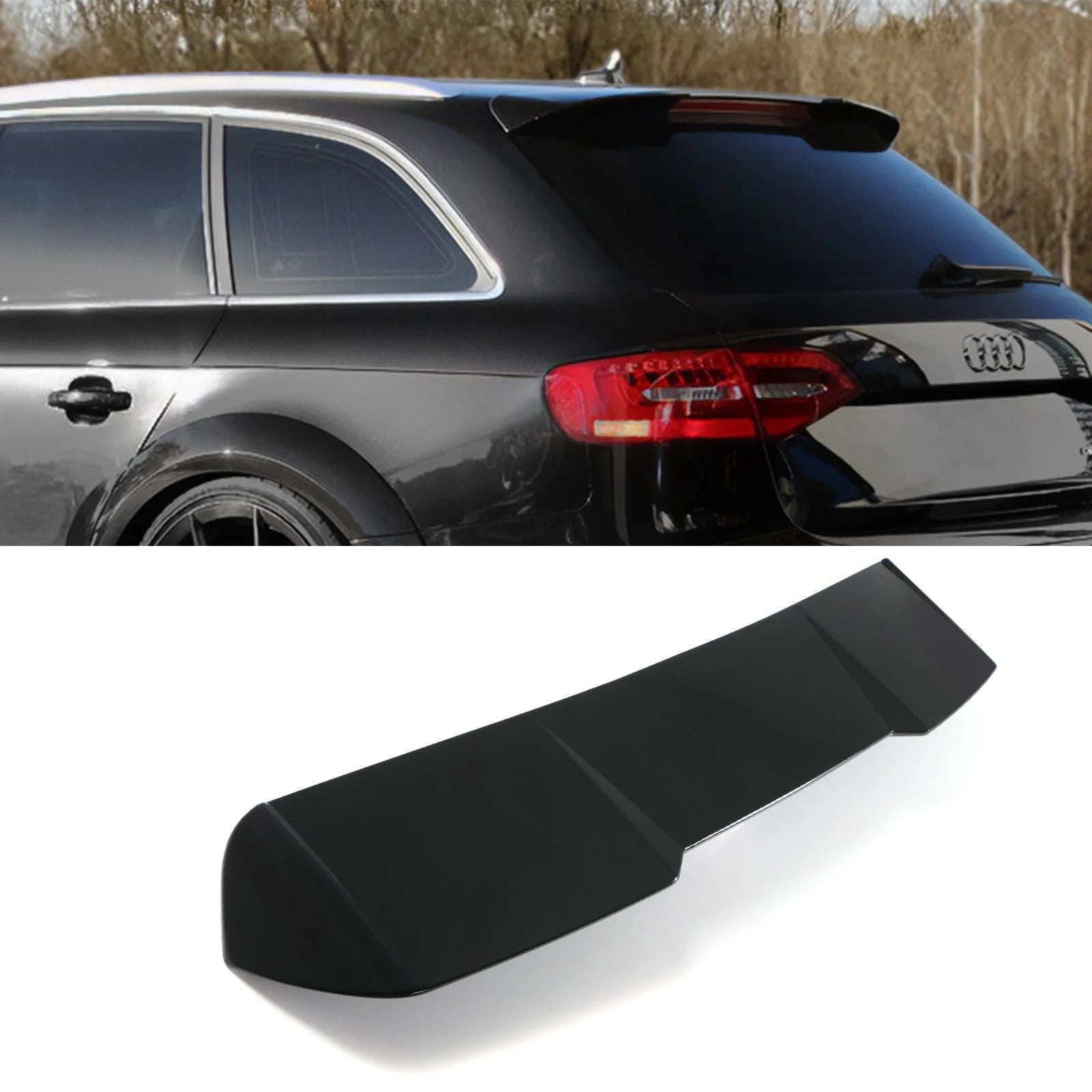 Спойлер за Audi A4 B8 2008-2015 RS Style черен пиано лак
