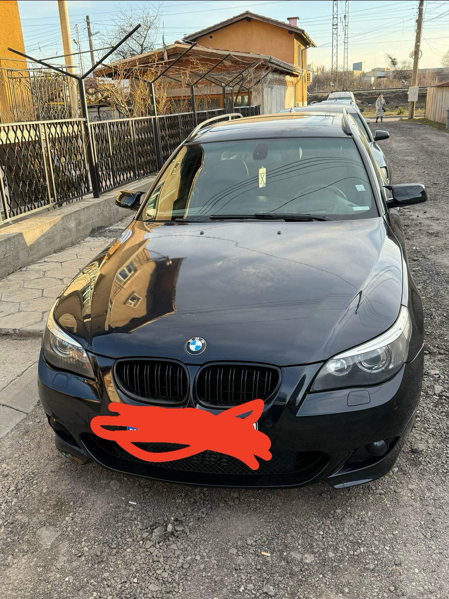 Капаци за огледала БАТМАН дизайн за BMW 5 серия E60 2003-2010 - черен пиано лак