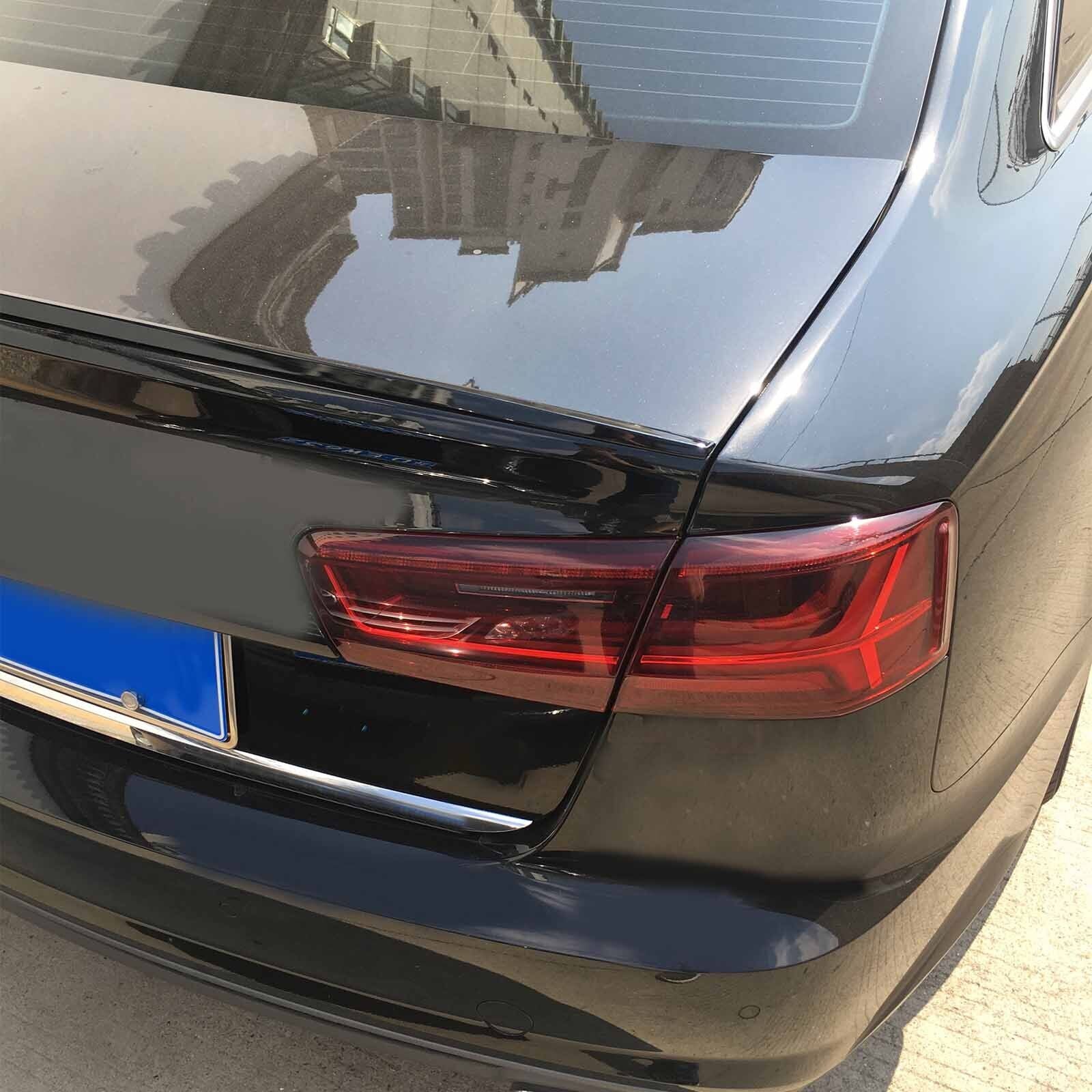 Спойлер за багажник за Audi A6 C8 2018- Черен Пиано Лак Слим Стил
