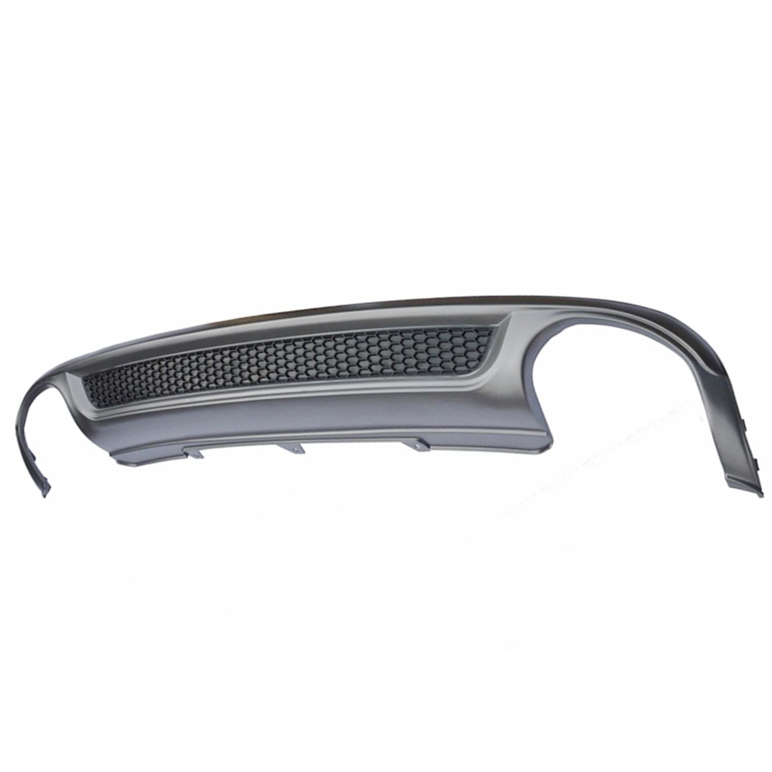 S Line Дифузьор с два отвора за Стандартна броня за Audi A4 B8 2008-2011 сив мат