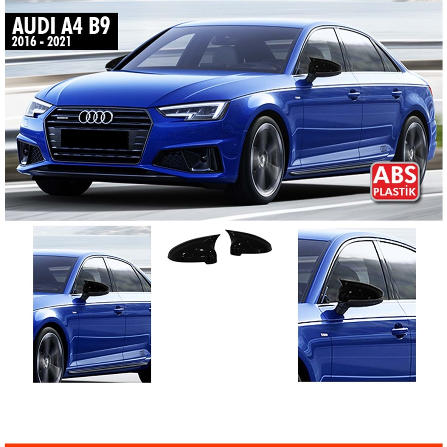 КАПАЦИ ЗА ОГЛЕДАЛА ЗА AUDI A4 B9 2016-2021