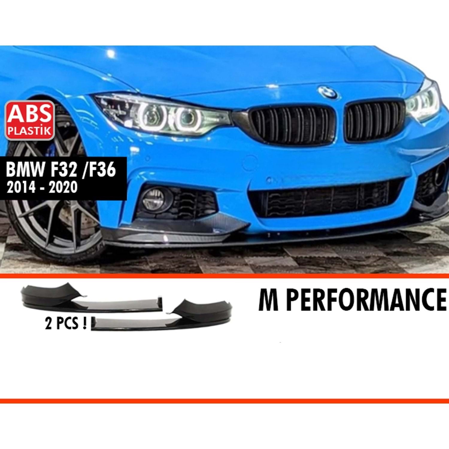 ПРЕДЕН СПОЙЛЕР BMW F32 - F36 4 ЧАСТИ 2013-2020