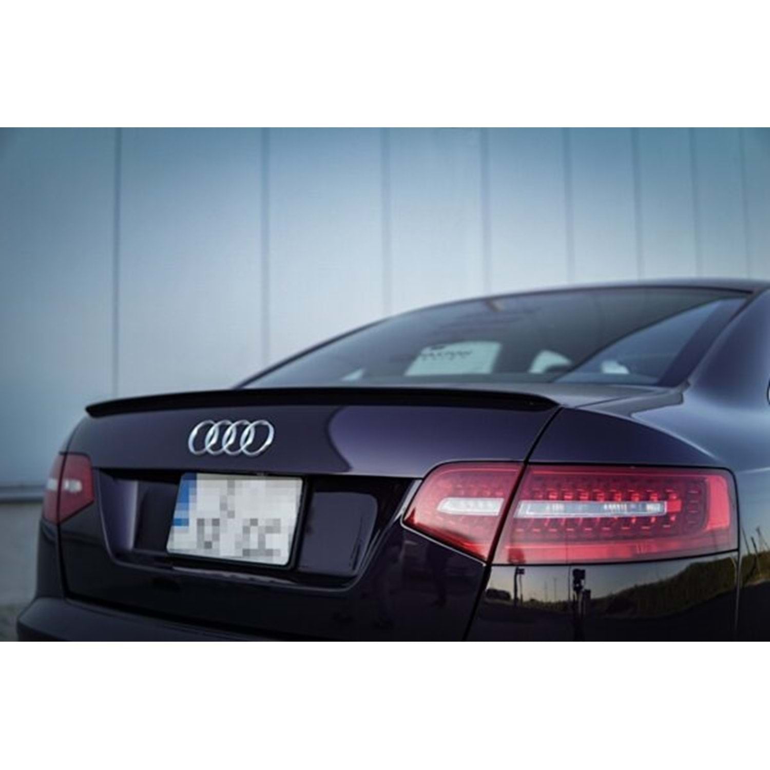 Спойлер за заден капак за AUDI A6 C6 черен пиано лак / 2004-2011