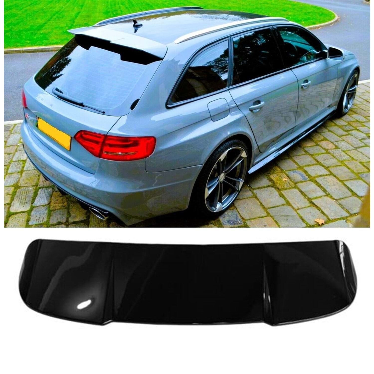 Спойлер за Audi A4 B8 2008-2015 RS Style черен пиано лак