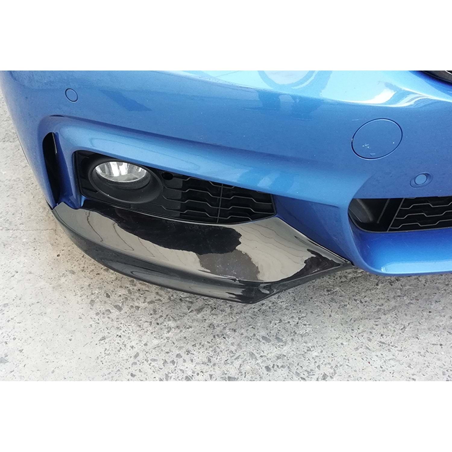 F32 - F36 M Technic Предни сплитери черен пиано лак 2014-2020