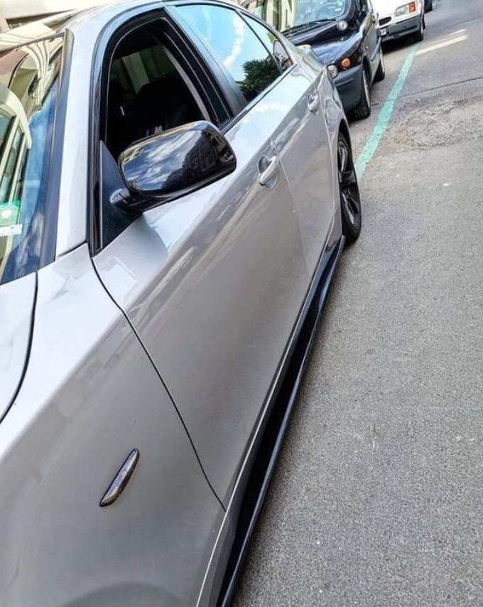 Добавки за прагове черен лак за BMW E60 E61 тунинг Топ качество!