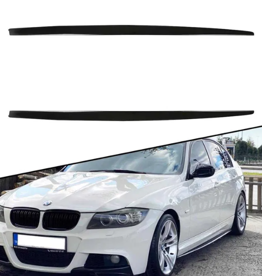 Добавки за прагове за BMW E90 E91 черен пиано лак