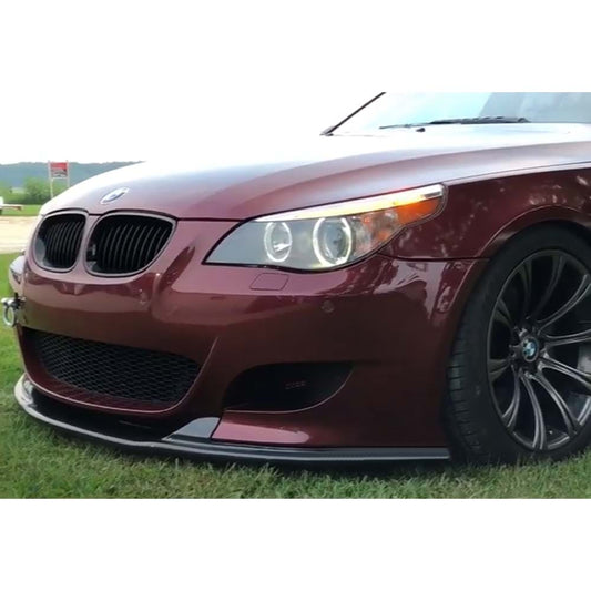 Преден HAMANN спойлер за BMW E60 2003-2010 за M-техник броня без перки черен пиано лак
