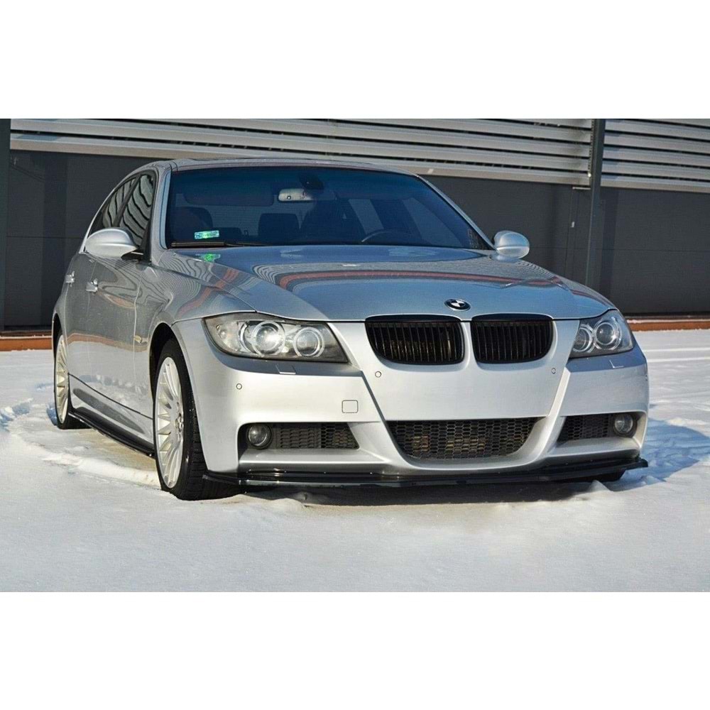 E90 M Technic Max V1 Преден спойлер, черен пиано лак , 2004-2008