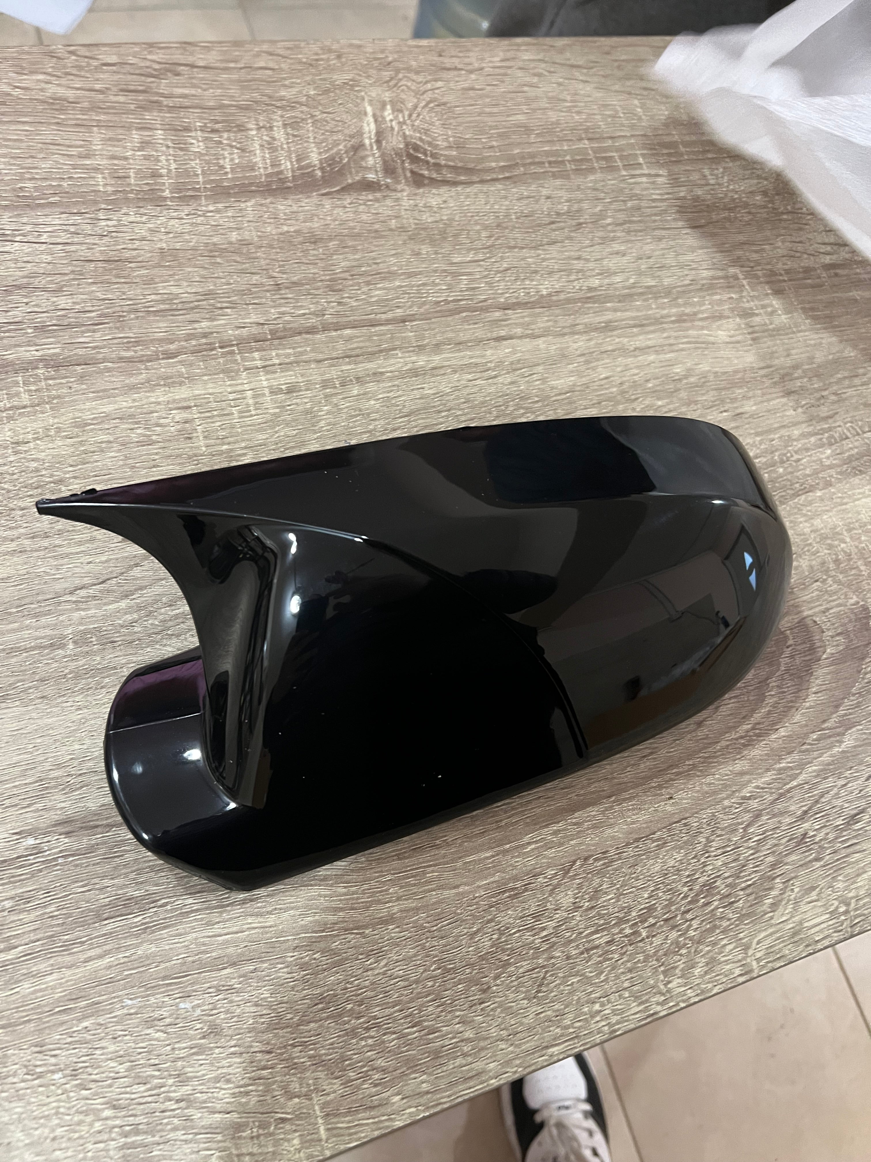 Капаци за огледала БАТМАН дизайн за AUDI A3 8P - 3 врати 2004-2007 - черен пиано лак