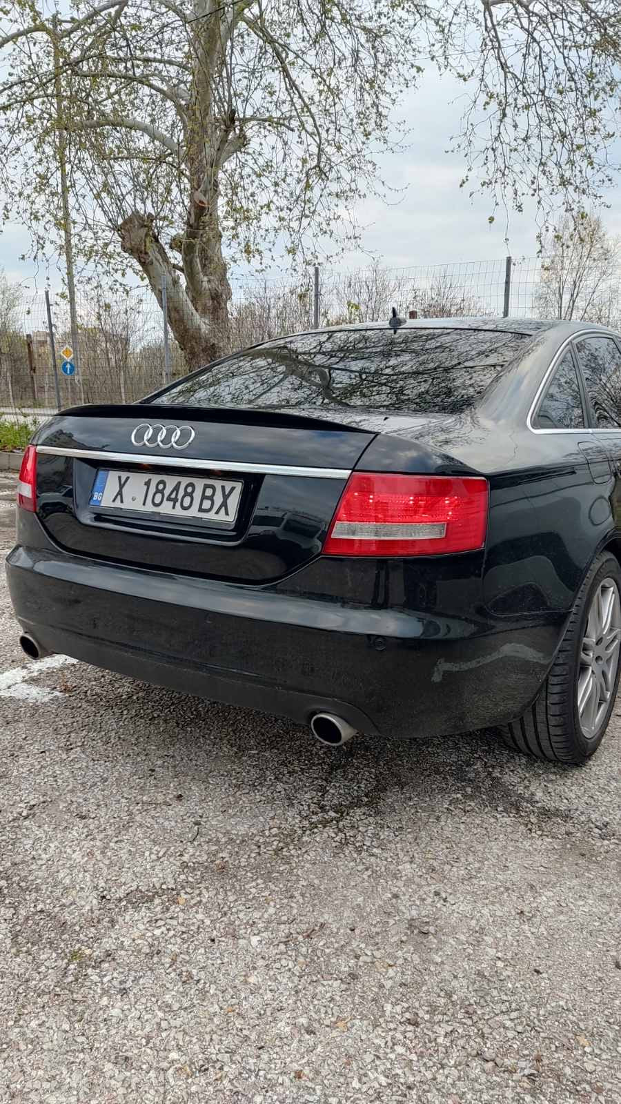 Спойлер за заден капак за AUDI A6 C6 черен пиано лак / 2004-2011