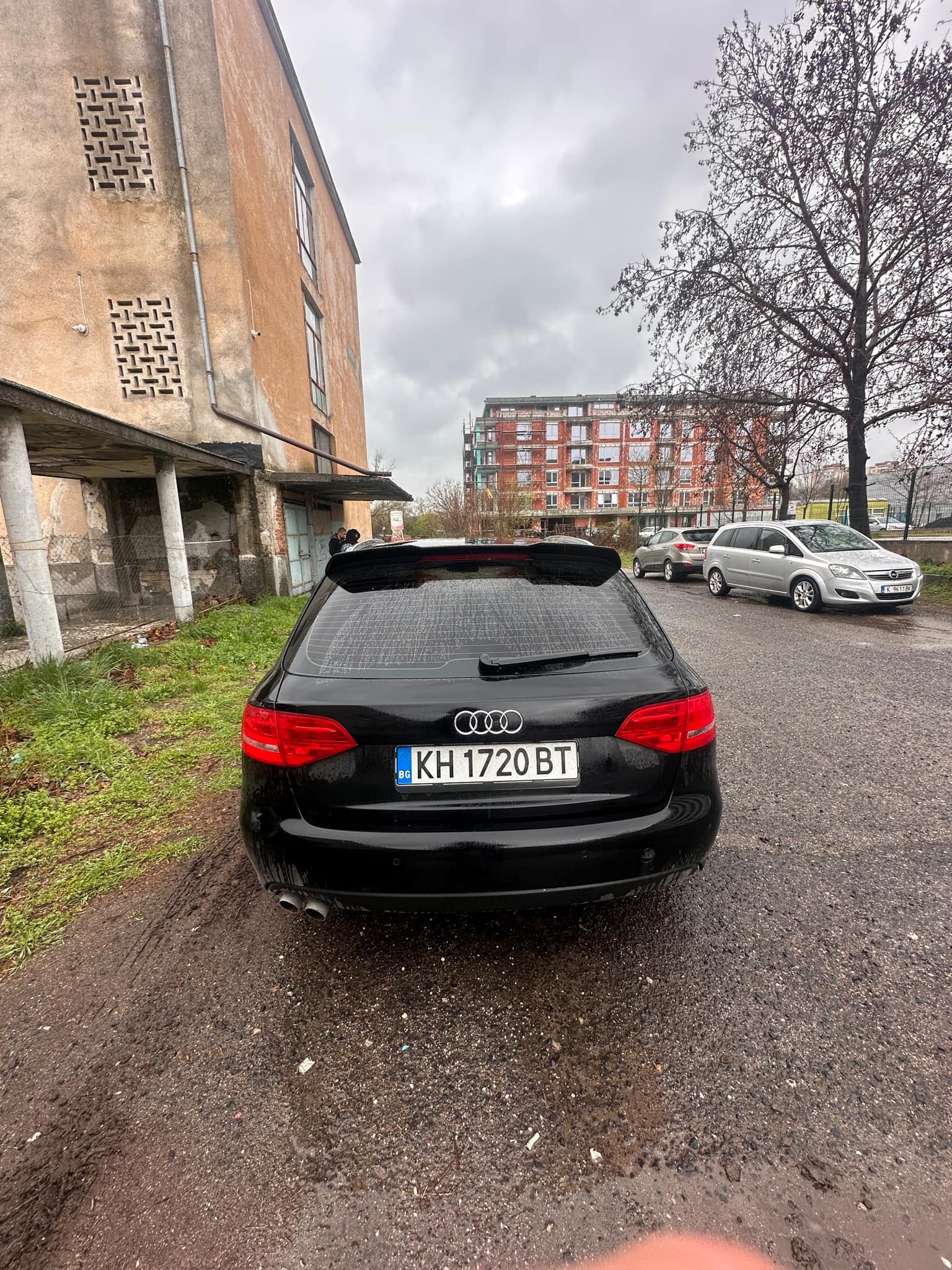 Спойлер за Audi A4 B8 2008-2015 RS Style черен пиано лак