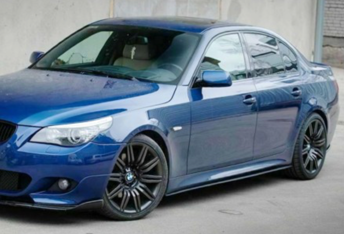 Добавки за прагове черен лак за BMW E60 E61 тунинг Топ качество!