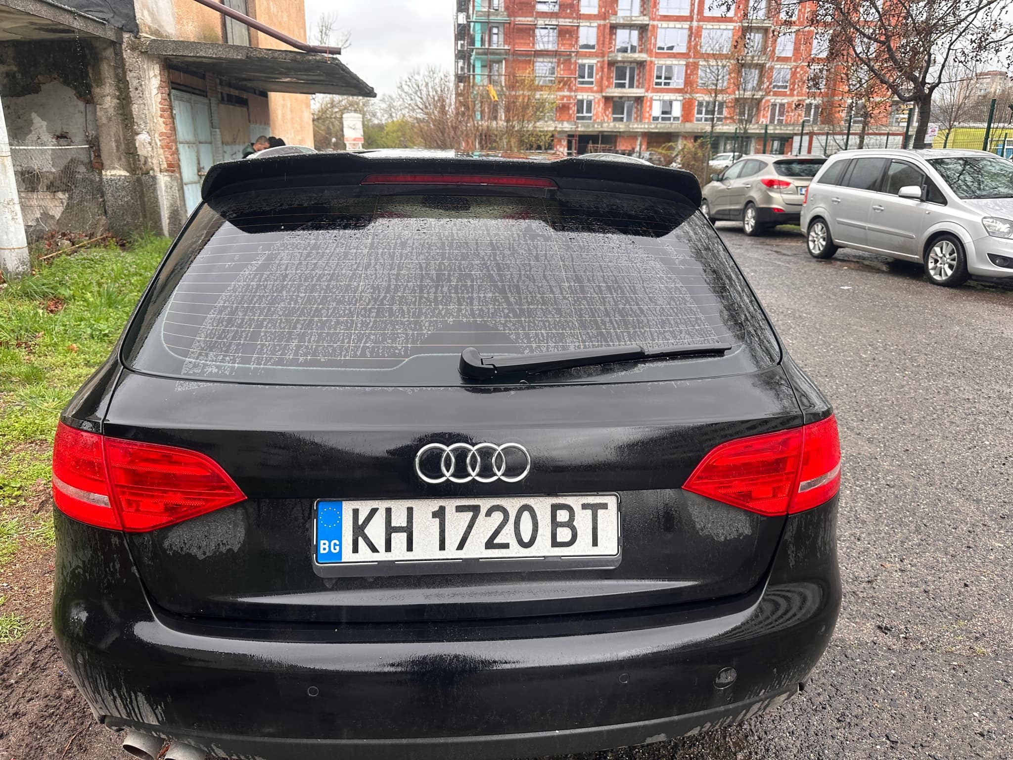 Спойлер за Audi A4 B8 2008-2015 RS Style черен пиано лак