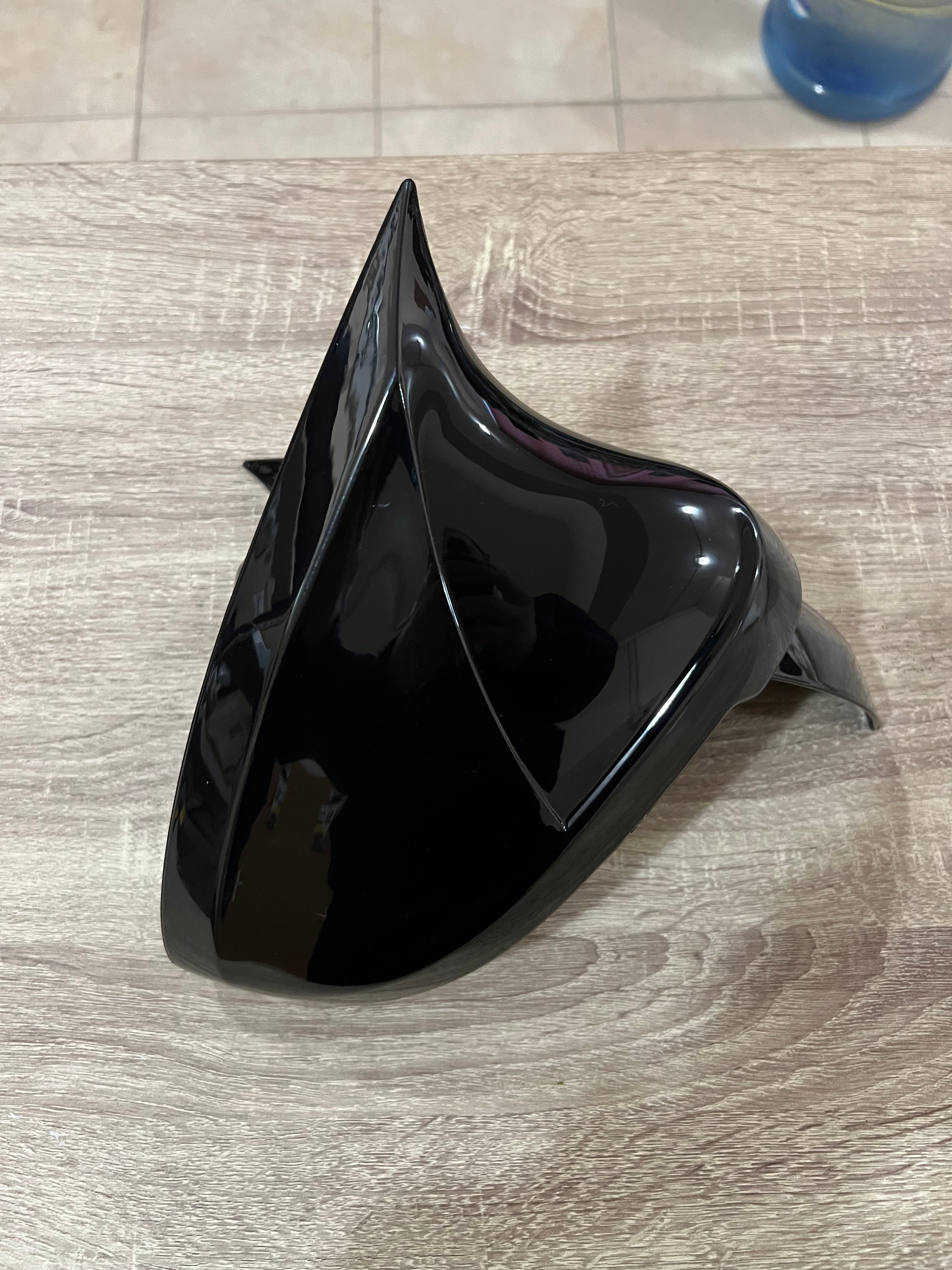 Капаци за огледала БАТМАН дизайн за AUDI A5 B8 2008-2015 SPORTBACK - черен пиано лак