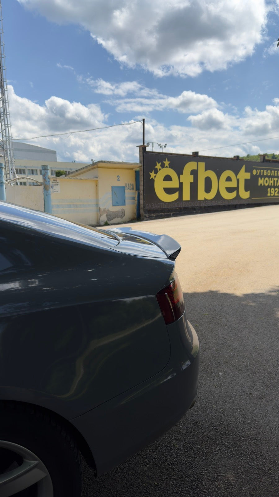 Заден спойлер A5 B8 M4 черен пиано лак ABS / 2009-2016 (Седан 5 врати)