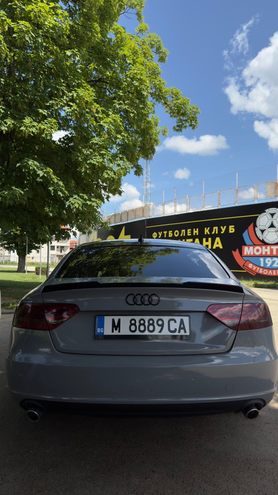 Заден спойлер A5 B8 M4 черен пиано лак ABS / 2009-2016 (Седан 5 врати)