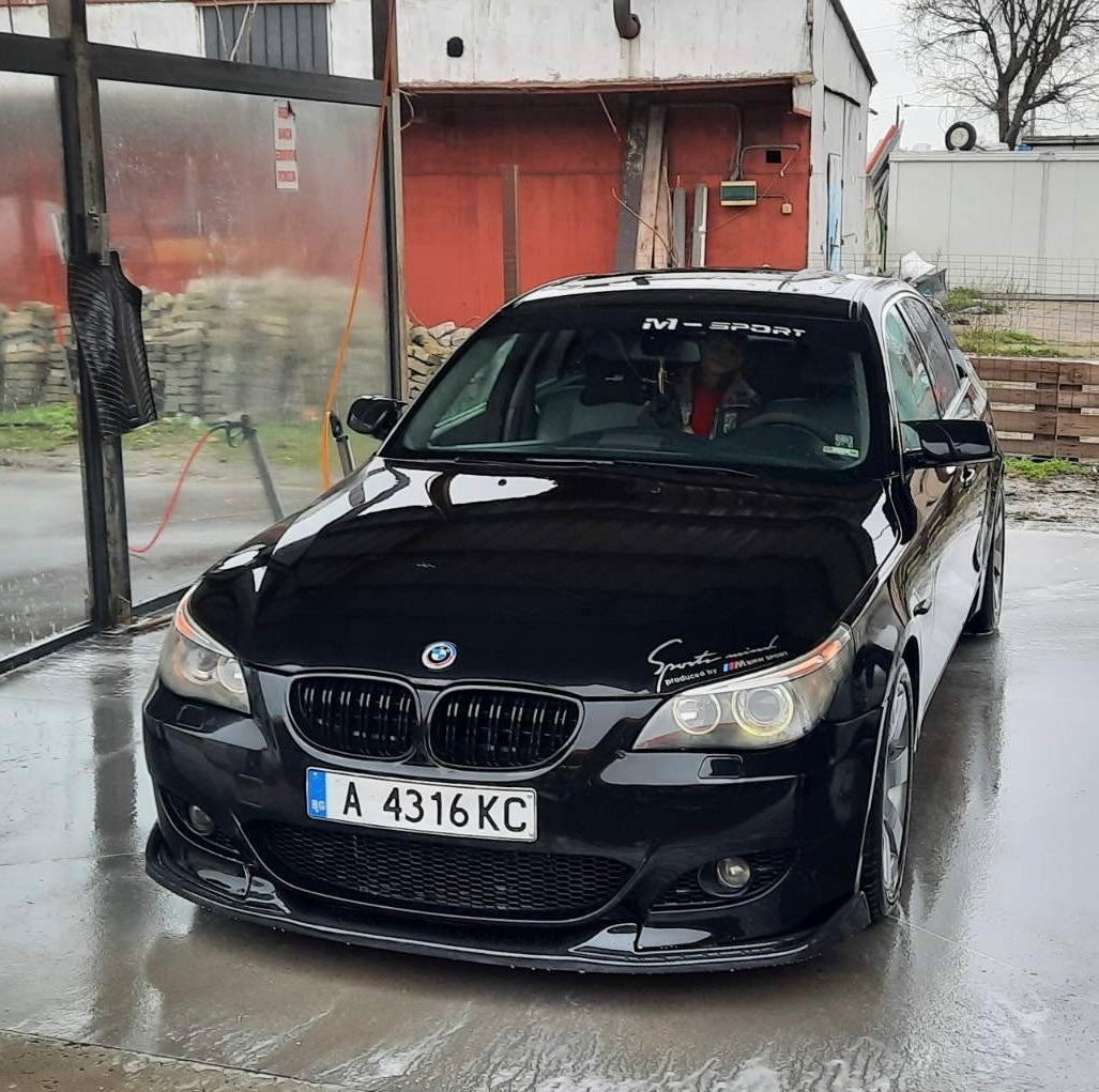 ПРЕДЕН HAMANN СПОЙЛЕР ЗА М5 БРОНЯ ЗА BMW E60 ЧЕРЕН ПИАНО ЛАК