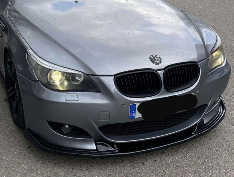 ПРЕДЕН HAMANN СПОЙЛЕР ЗА М5 БРОНЯ ЗА BMW E60 ЧЕРЕН ПИАНО ЛАК