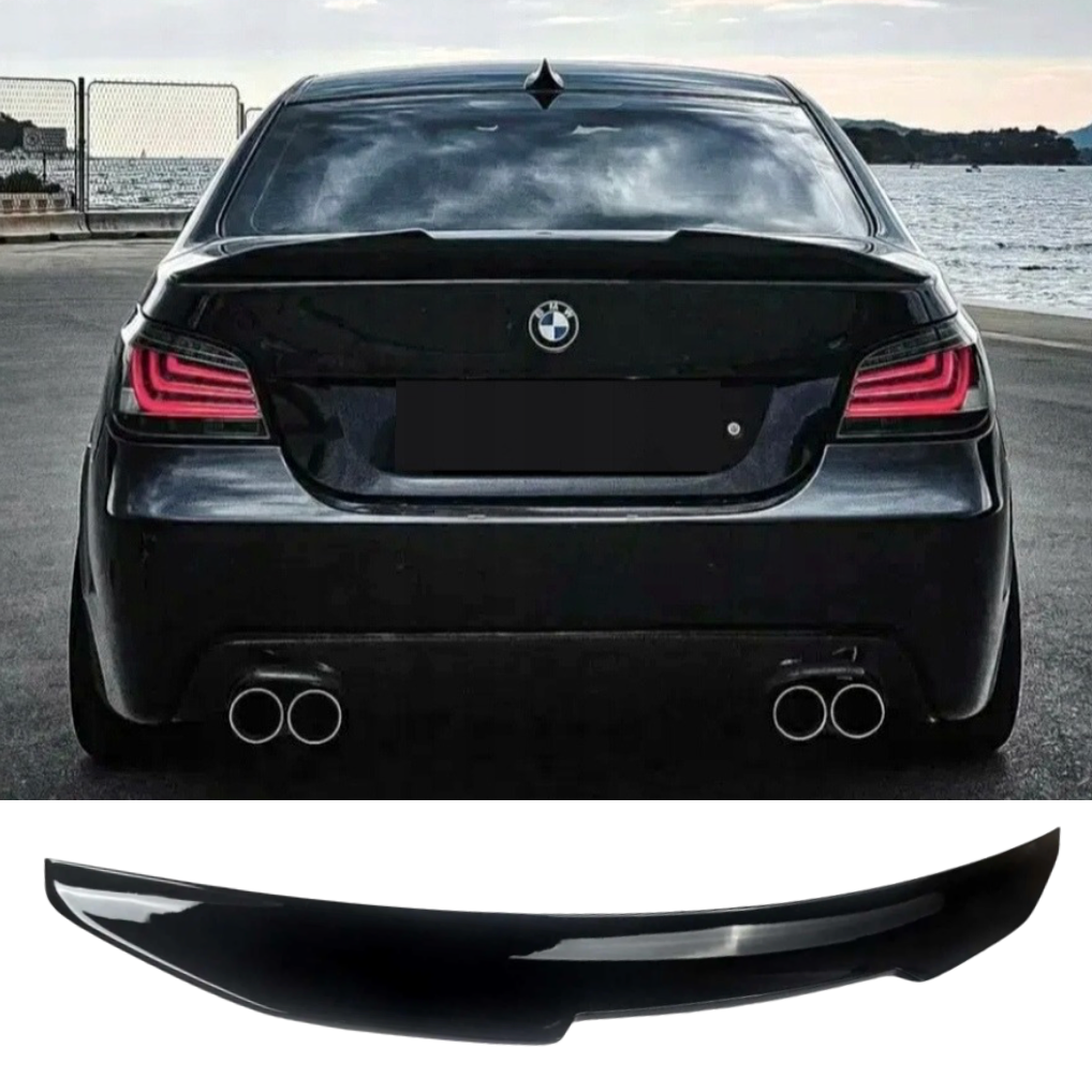 Заден PSM стил спойлер за BMW E60 черен пиано лак