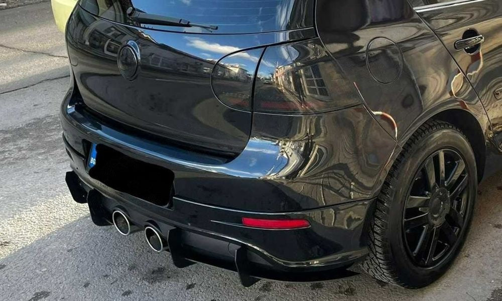 Заден дифузьор сплитер R Max за Golf 5 – Мат черен, ABS пластмаса / 2003–2009