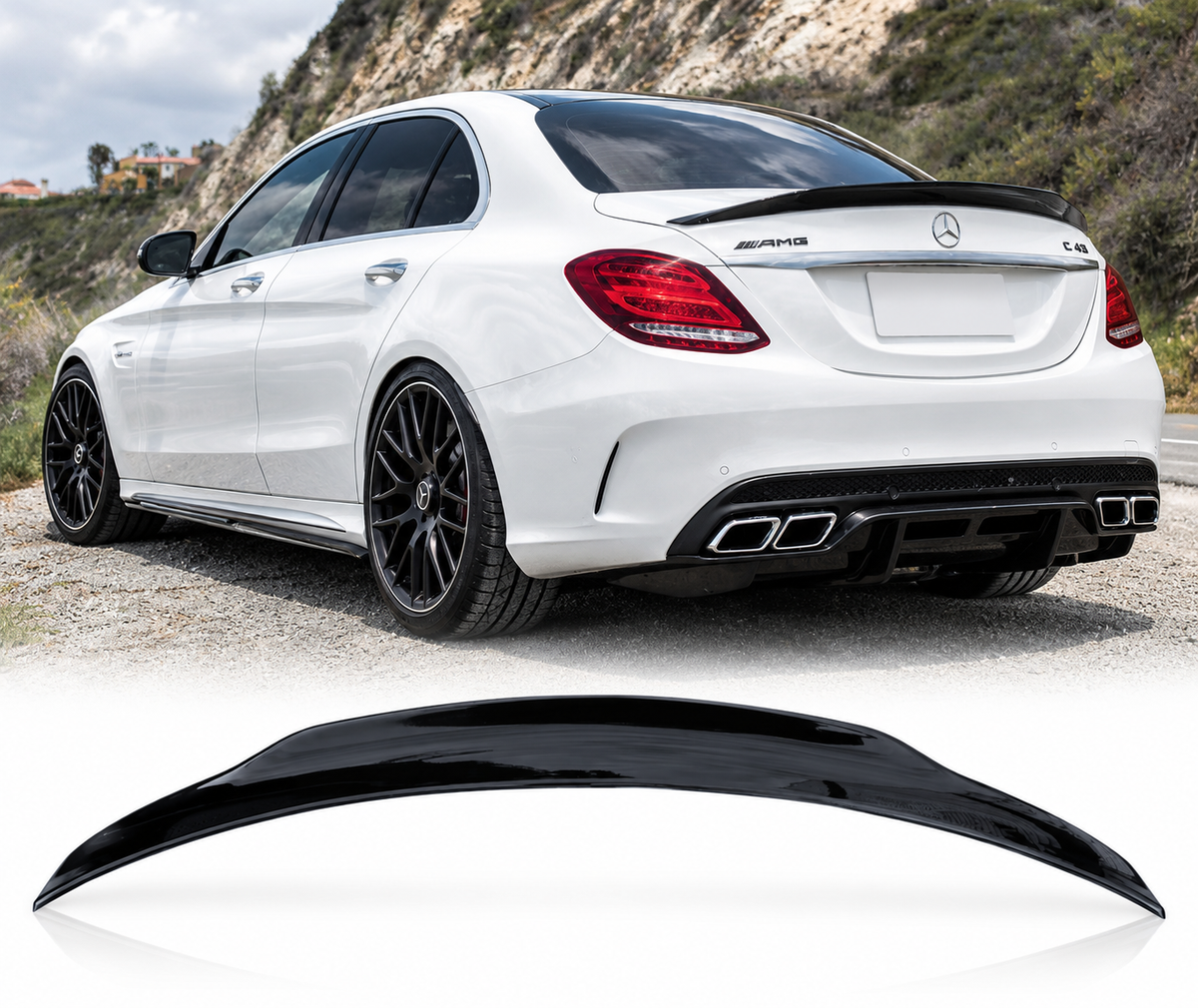 ЗАДЕН СПОЙЛЕР PSM СТИЛ ЗА MERCEDES C CLASS W205