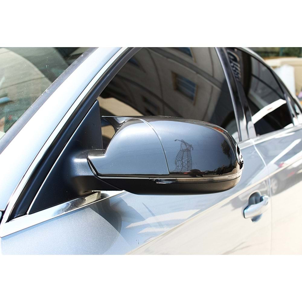 Капаци за огледала БАТМАН дизайн за AUDI A5 B8 2008-2015 SPORTBACK - черен пиано лак