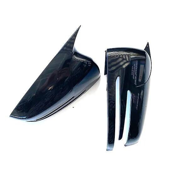 Капаци за огледала БАТМАН дизайн за Mercedes E class W212 2009-2016 - черен пиано лак