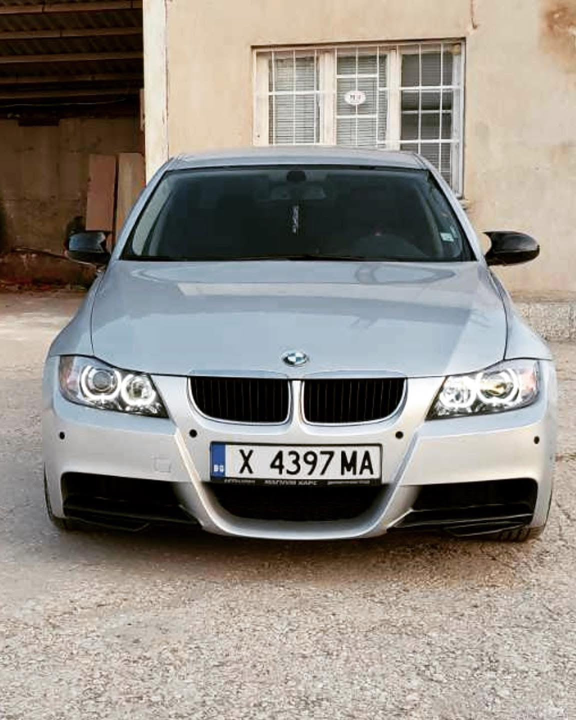 Капаци за огледала БАТМАН дизайн за BMW 3 серия E90 2004-2008 - черен пиано лак