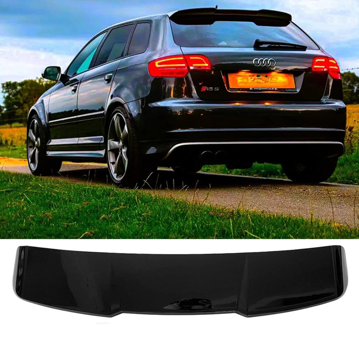 СПОЙЛЕР ЗА AUDI A3 8P 2003-2008 с 4 врати RS3 Style