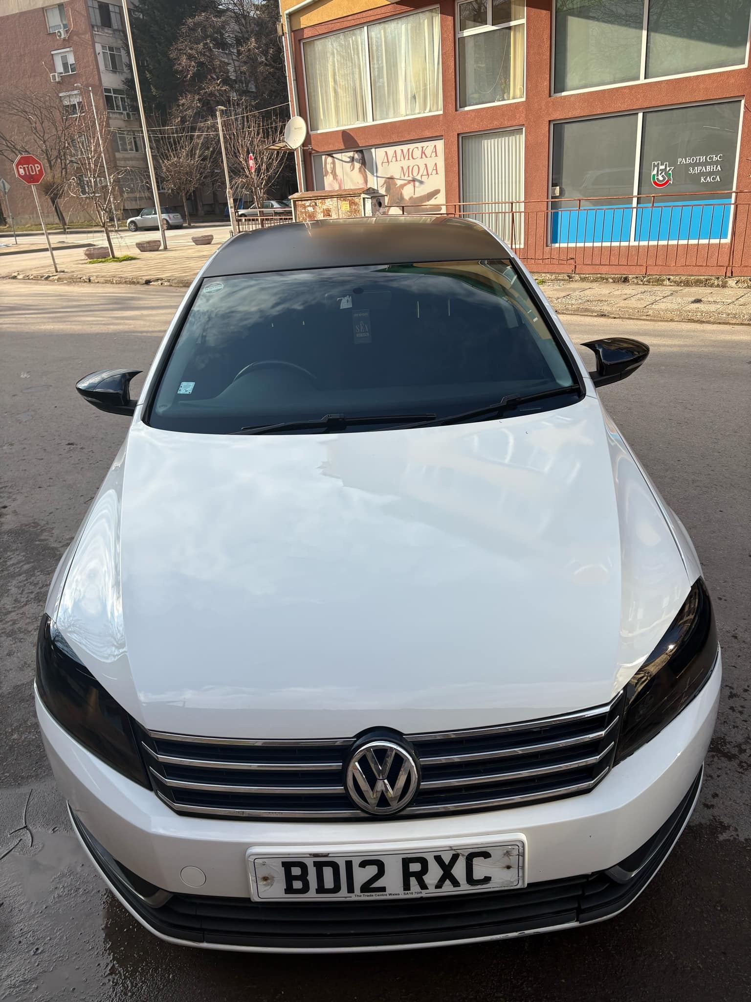 Капаци за огледала БАТМАН дизайн за VW PASSAT B7 - черен пиано лак