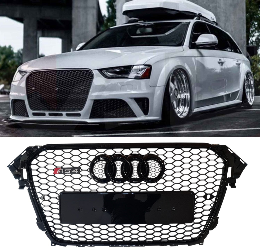 Предна Решетка RS4 Стил за Audi A4 B8.5 2013 - 2016!