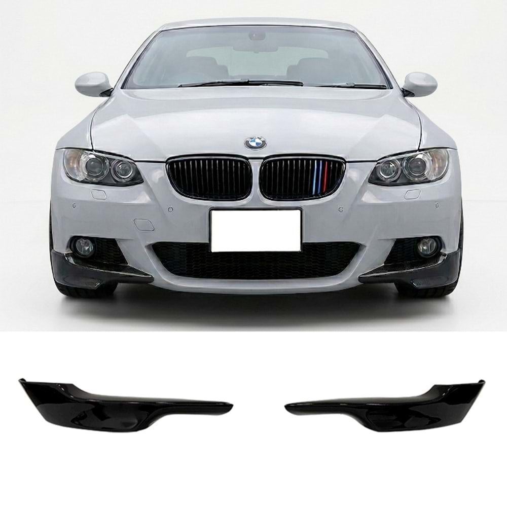 Сплитери за М броня за BMW E92 БМВ Е92 Черен пиано Лак!