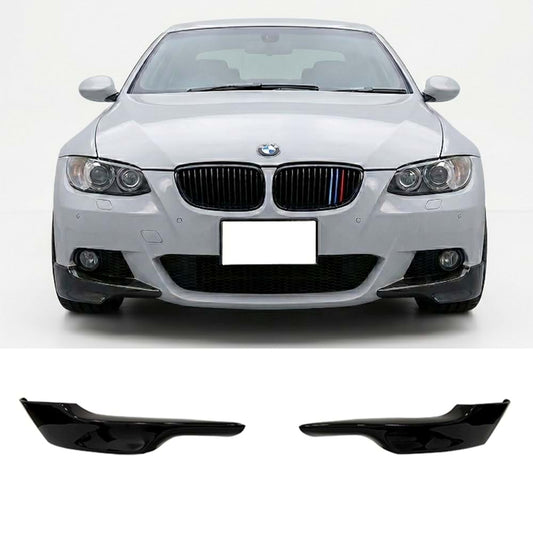 Сплитери за М броня за BMW E92 БМВ Е92 Черен пиано Лак!