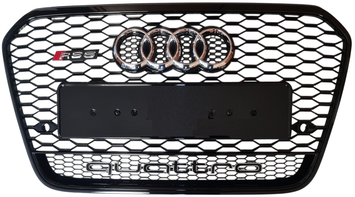 Предна Решетка RS6 Quattro Стил за Audi A6 C7 2013 - 2016!