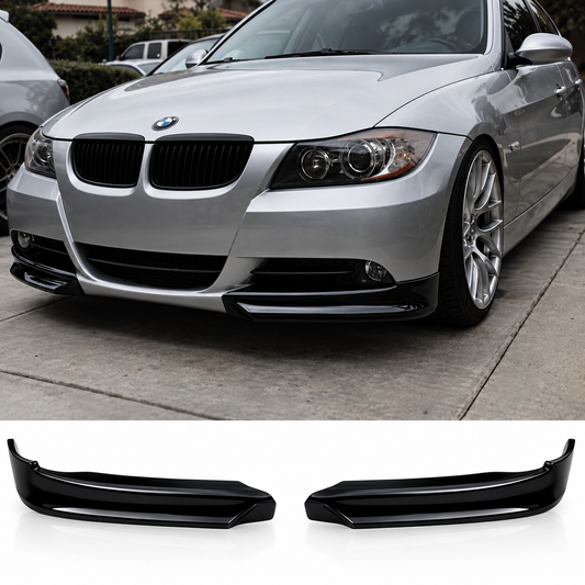 Сплитери за Стандартна броня за BMW E90 Черен Лак! За Преди Фейс 2004-2008