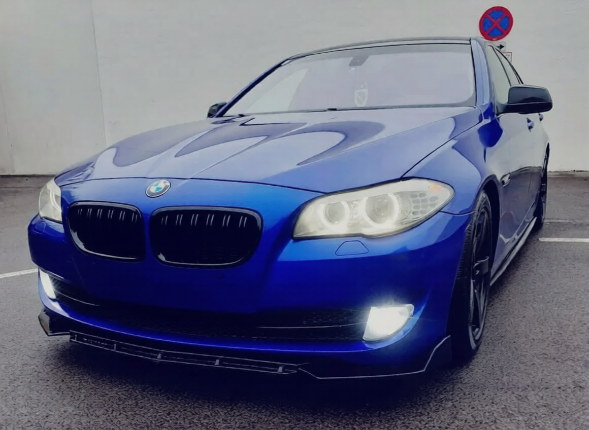 Преден спойлер / лип / нож за BMW 5 F10 F11 стандартна броня