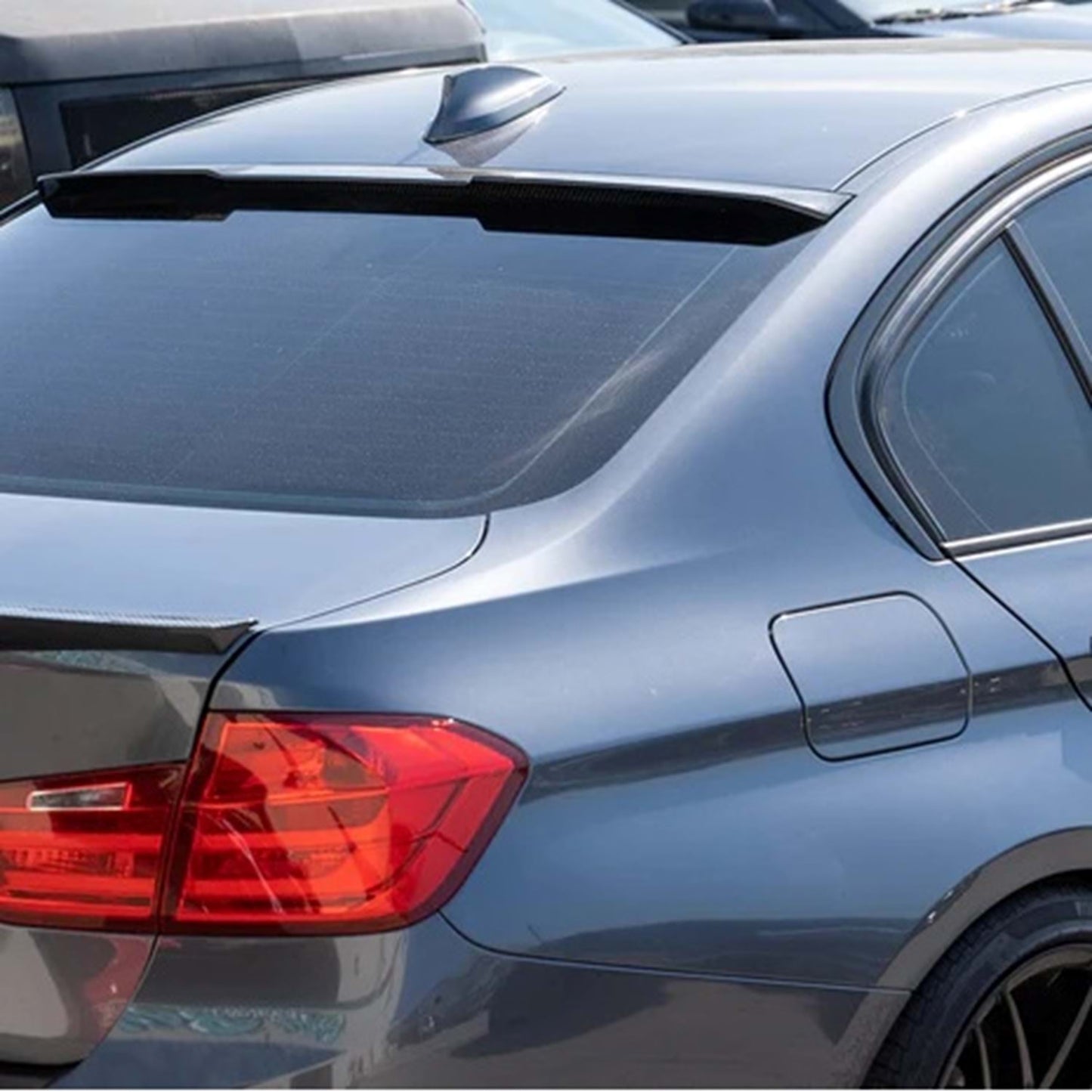 Спойлер за задно стъкло за BMW 3 серия F30 стил М4 черен пиано лак / 2012-2018