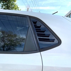 Тунинг добавки за задни странични стъкла – VW Polo (2009–2017), черен гланц