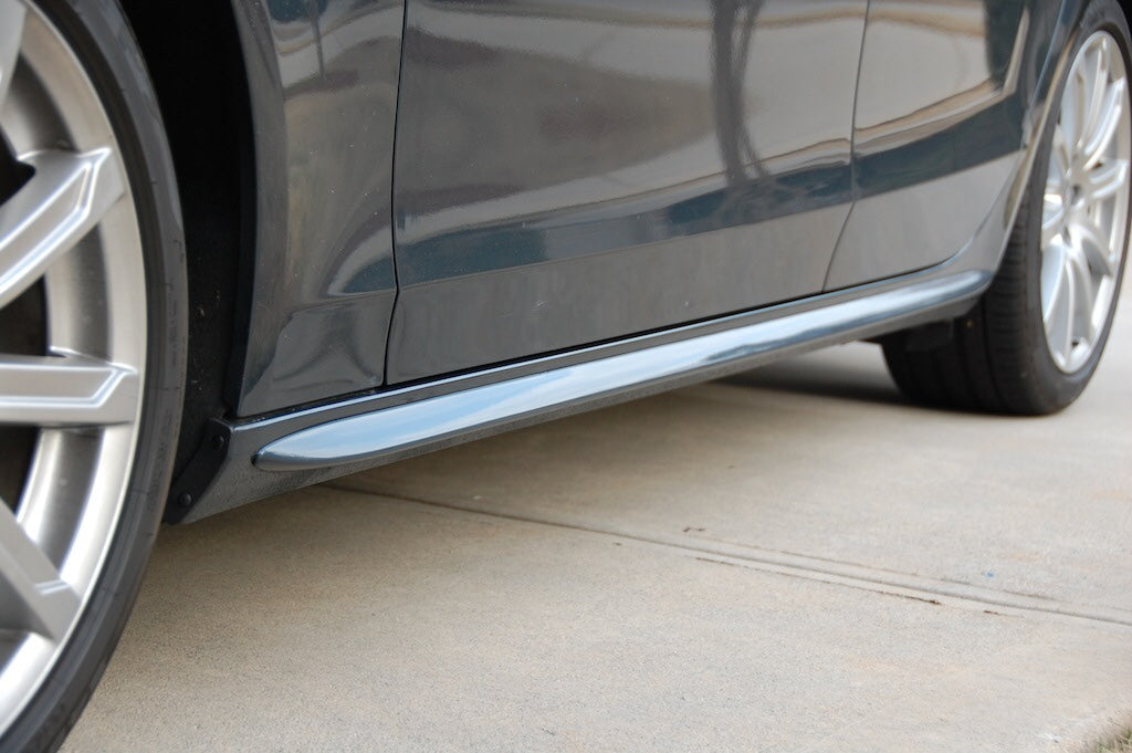 S-LINE СТРАНИЧНИ ДОБАВКИ ЗА AUDI A4 B8 SEDAN/AVANT ЧЕРЕН ПИАНО ЛАК