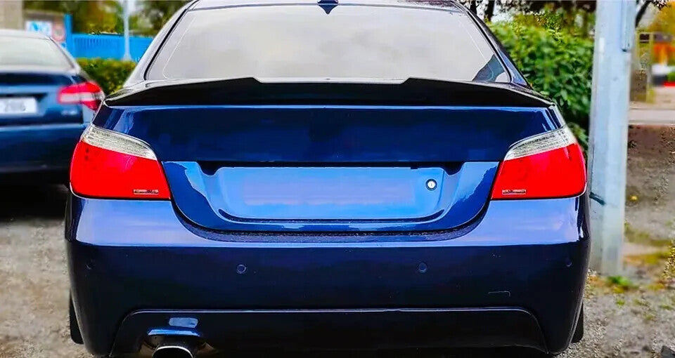 Заден PSM стил спойлер за BMW E60 черен пиано лак