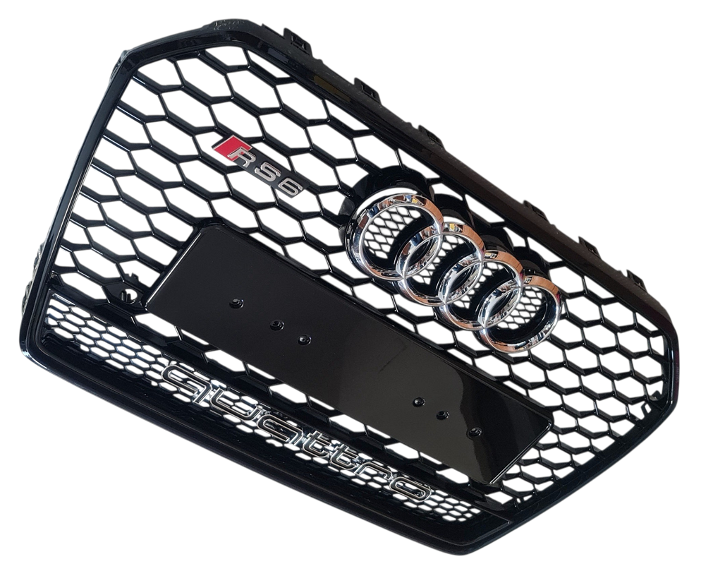 Предна Решетка RS6 Quattro Стил за Audi A6 C7.5 2016 - 2018!